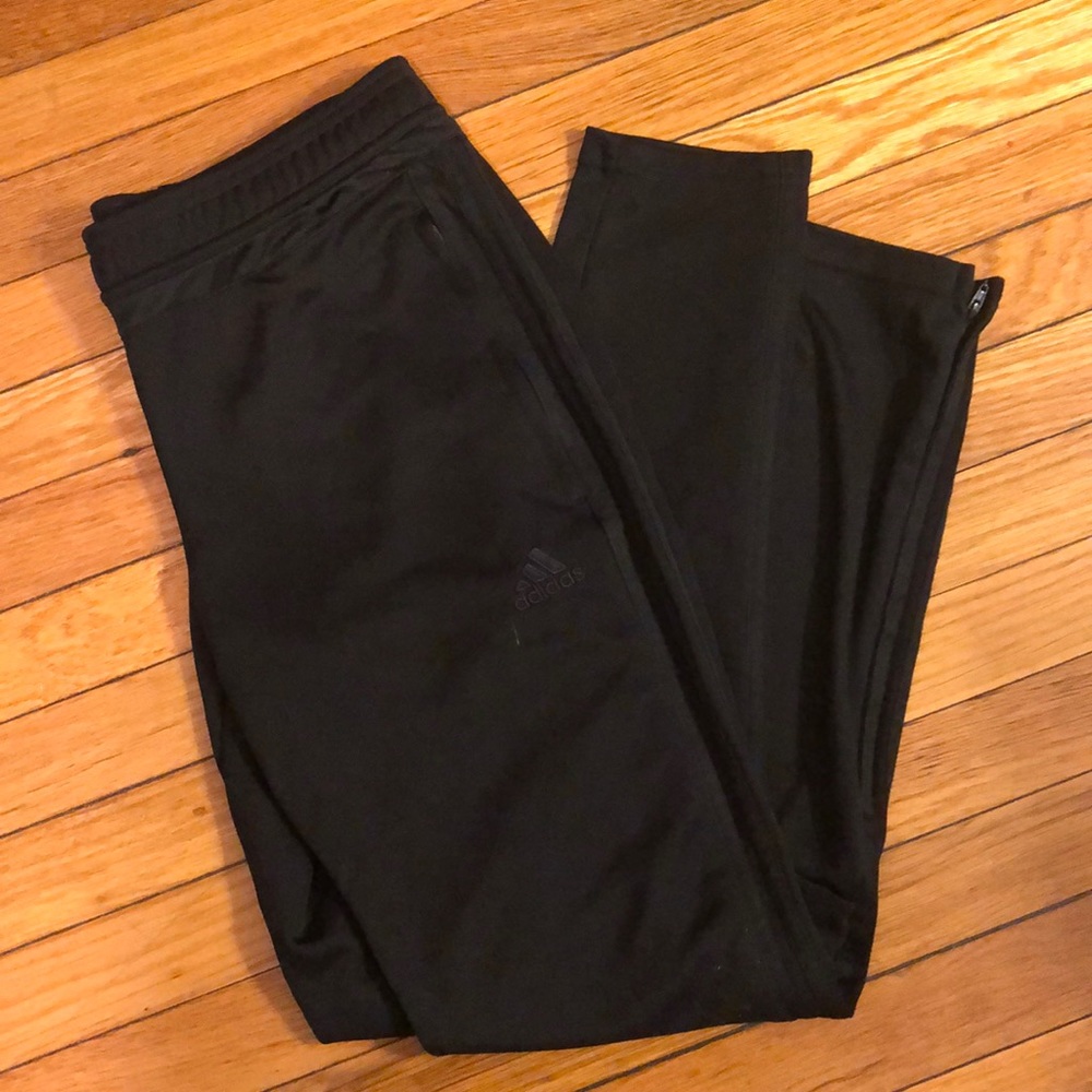 Black adidas trackpants